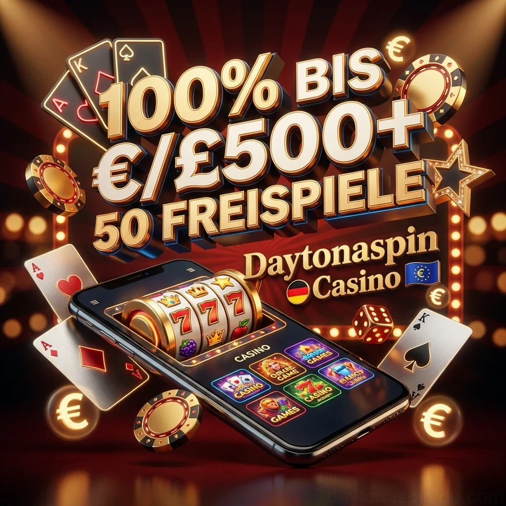 100% BIS €/£500+ 50 FREISPIELE